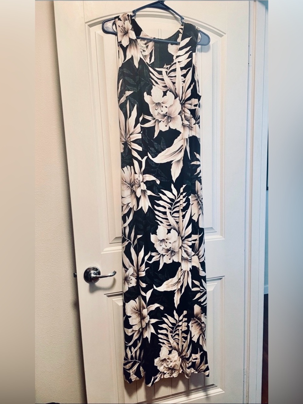 Tori Richard Hawaiian tropical maxi sleeveless dress Womens large